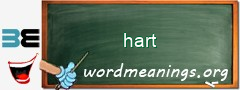 WordMeaning blackboard for hart